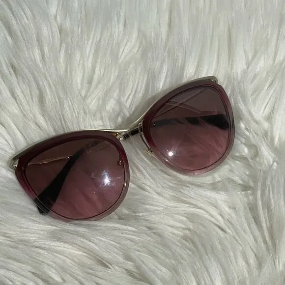 Miu Miu SMU51P Gold & Purple Gradient Cat Eye Sunglasses Miu Miu Miu Miu SMU 51P 2 Cat-Eye Sunglasses - Burgundy/Gold  main image 4